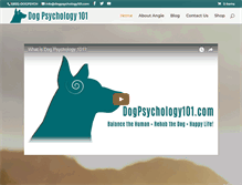 Tablet Screenshot of dogpsychology101.com